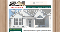 Desktop Screenshot of perezhomeimprovements.com