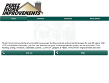 Tablet Screenshot of perezhomeimprovements.com